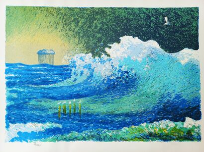 Stormy sea - a Paint Artowrk by Marek-Lars Kruusen